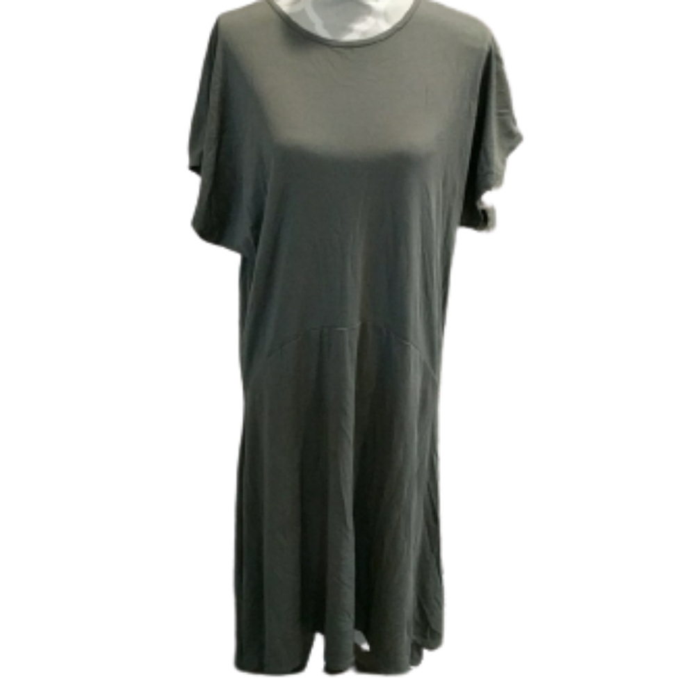 Zara olive green oversized t-shirt dress